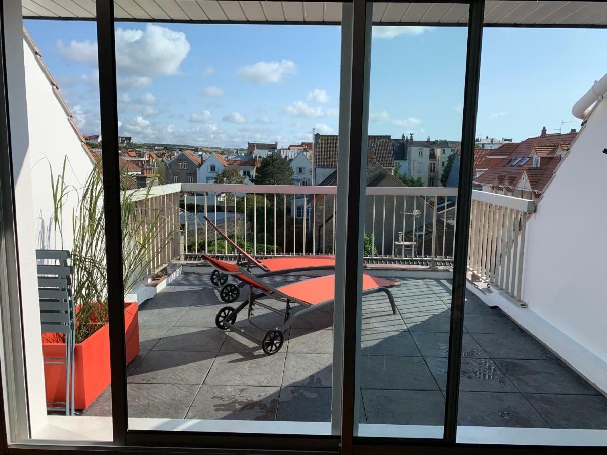 La Terrasse Vue Mer Du 42 Ferber, Plein Sud Wifi Apartment Вимере Екстериор снимка